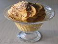 Pumpkin Ice Cream with Chestnut Crumbs (Sugar, Egg and Milk Free)