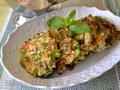 Frittelle di zucchine con formaggio morbido