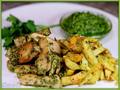 Chicken with pesto sauce