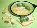 Winter potato pusher soup with sauerkraut from the Bavarian Alps