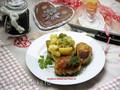 Chopped schnitzels Viennese style Hackfleisch Schnitzel nach Wiener Art