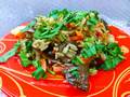 Mushroom pilaf (lean) in a slow cooker