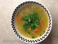 Sopa de verduras con bulgur