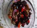 Beet and mushroom salad