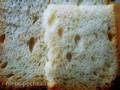 Pane bianco magro con fiocchi d'avena e farina di germe di grano, mela e olio di cocco