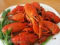 Boiled crayfish