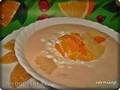 Cold kefir soup with dried apricots and cottage cheese