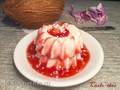 Coconut panna cotta with strawberry (berry) coolie