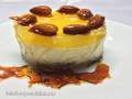 Cheesecake with nuts and orange