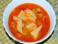 Sopa de tomate con pimiento morrón