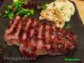 Μπριζόλα (striploin) (μπάρμπεκιου σχάρα Steba VG 200)