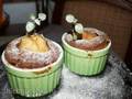 Muffins de chocolate con peras