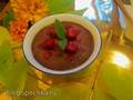 Crema de chocolate (Pots de creme) con cerezas