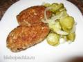 Chuletas empanizadas con nueces