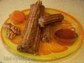 Bánh churros cam óc chó với kẹo trái cây sấy khô (trong Churrosmaker Princess 132401)