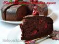 Chocoladetaart met kersenmousse (mager)