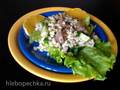 Salade met vlees en gerst