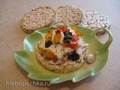 Ricotta met groenten op knapperig brood