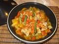 Pollo con verdure e patate in tagine (pannello a gas)