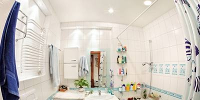 Bathroom in a small apartment