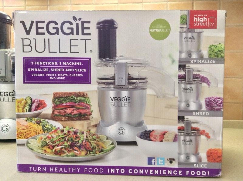 Veggie bullet 3 in 1: spiralizer, tagliaverdure, affettatrice