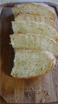 Cuban bread (in the oven)