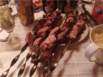 Juicy shish kebab (segreti di cucina)