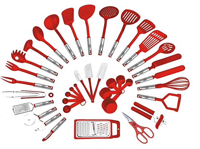 Whisks, scoops, slotted ช้อน, ส้อม / ช้อนสำหรับเชฟ, ทัพพี ฯลฯ