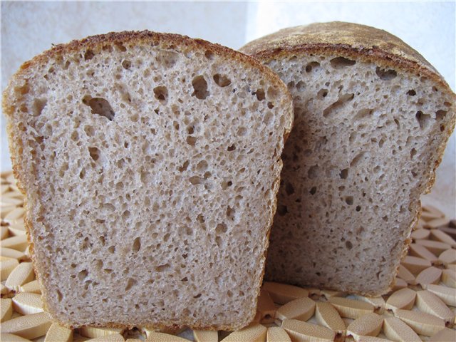 Swabian na tinapay mula sa G. Biremont sourdough