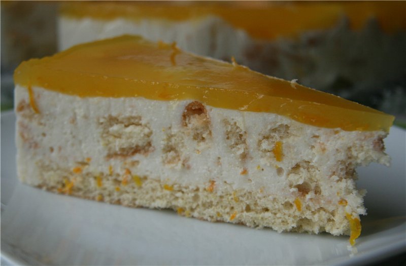 Pastel de tres sabores galleta-gelatina (varias versiones)