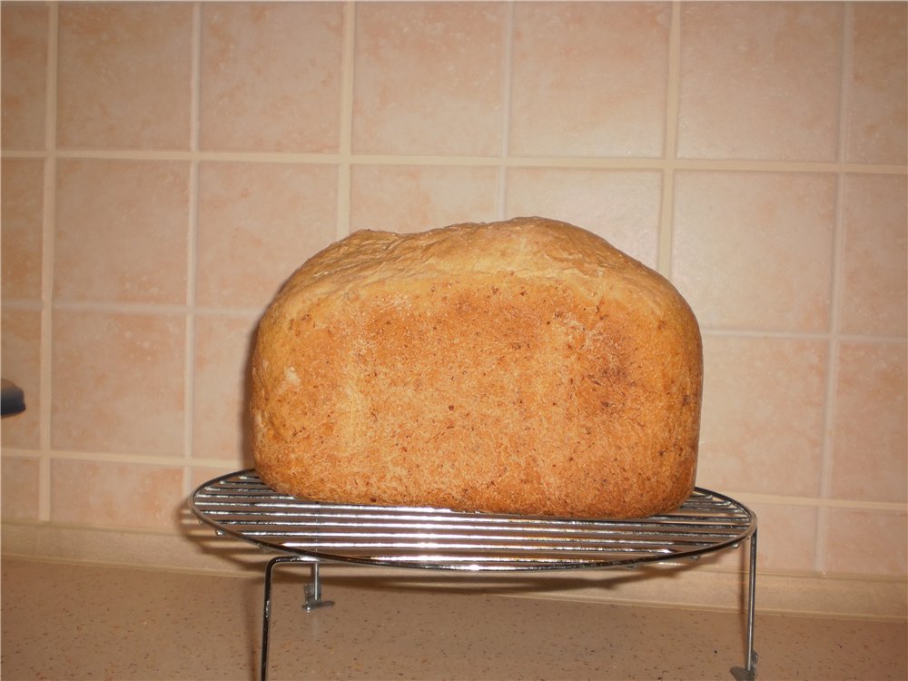 Pane di grano a lievitazione naturale con mele e farina d'avena