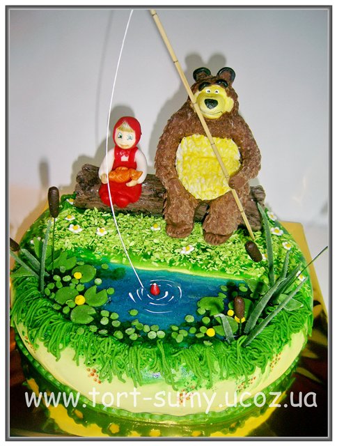 Cakes based on the cartoon Masha and the Bear