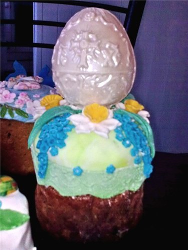 Examples of decorating Easter cakes and Easter