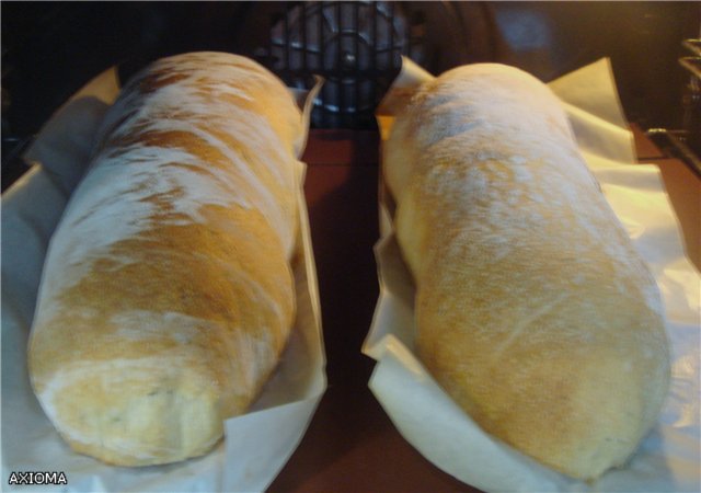 Italian bread (Ann Thibeault) in the oven