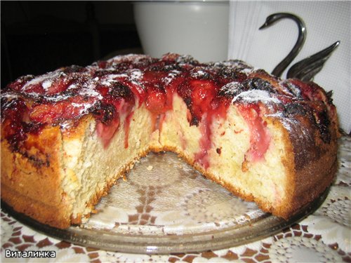 Torta di frutta in scatola e congelata