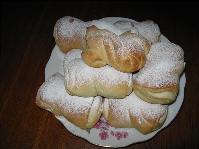 Bollos retorcidos con pasas (magros)