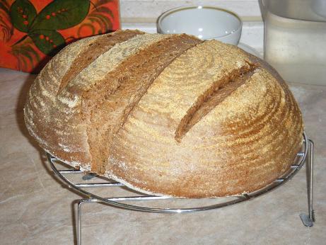 Pan de masa madre aireado