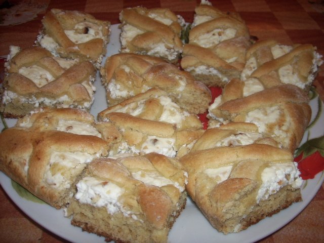 Pastel de miel con requesón