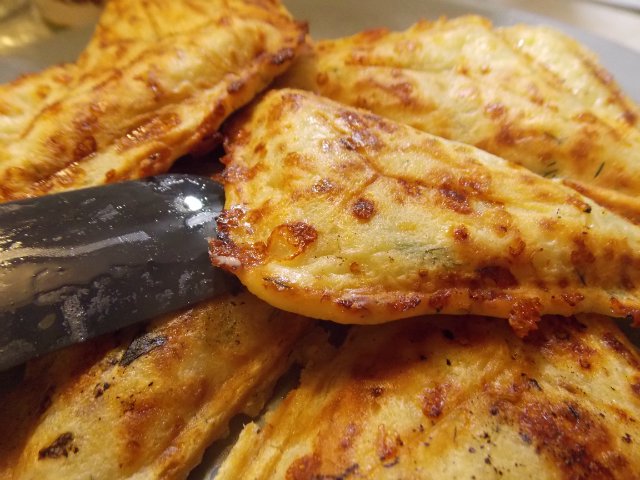 Khachapuri fast in a different manner in a contact grill VVK