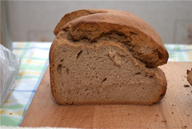 Pane Borodino Lo stesso nella macchina per il pane