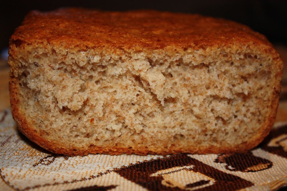 Pan de masa madre francesa en una panificadora