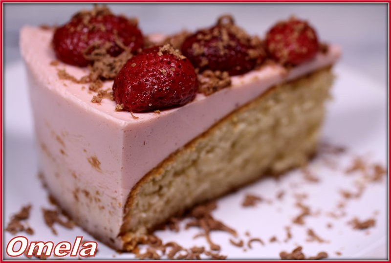 Torta biscotto fragola e yogurt (senza uova)