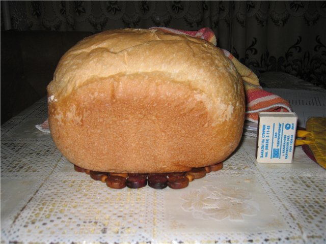 French bread in a bread maker