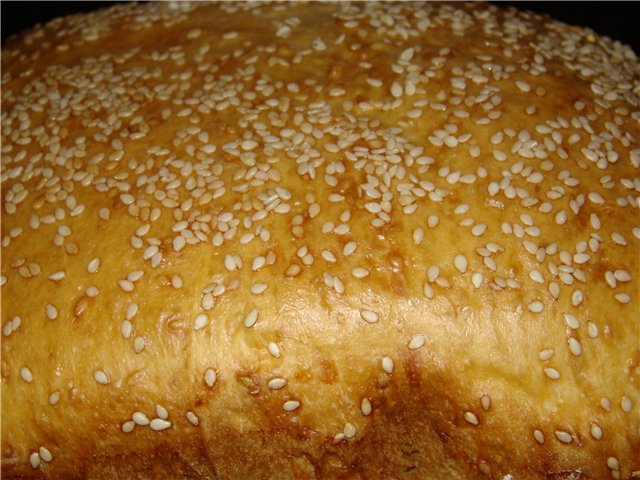 Pane al latte allo yogurt con semi di sesamo (macchina per il pane)