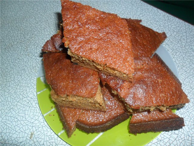 Old recipe gingerbread