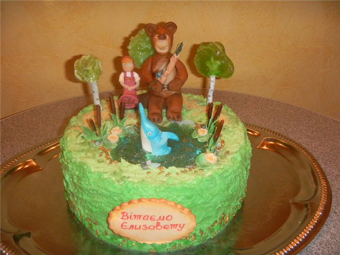 Cakes based on the cartoon Masha and the Bear