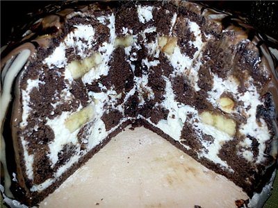 Torta al cioccolato e banana