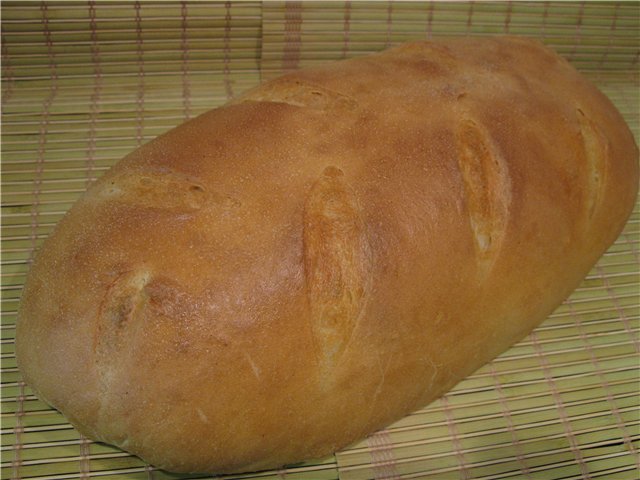 Wheat bread "Imperial" in the oven