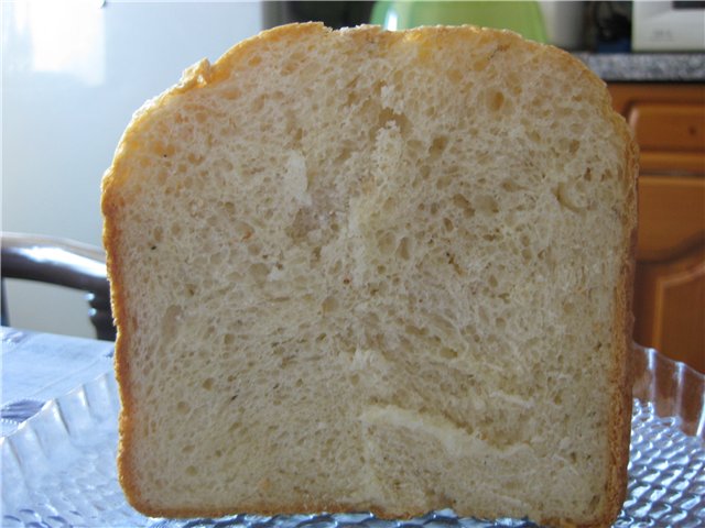 Pane italiano in una macchina per il pane