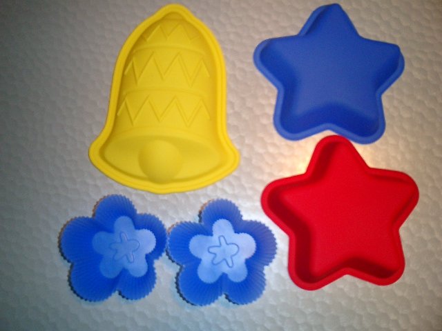 Articoli in silicone (stampi, tappeti, nappe, guanti, ecc.)